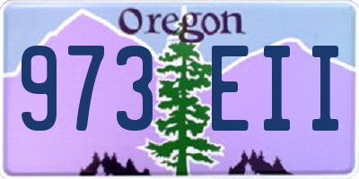 OR license plate 973EII