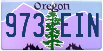 OR license plate 973EIN