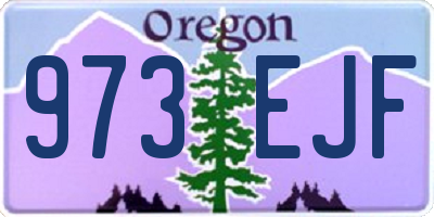 OR license plate 973EJF