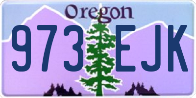 OR license plate 973EJK