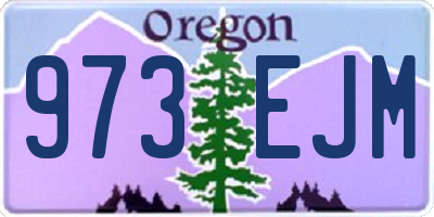 OR license plate 973EJM