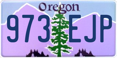 OR license plate 973EJP