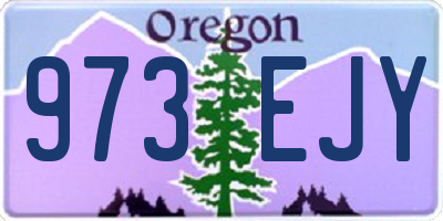 OR license plate 973EJY