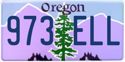 OR license plate 973ELL