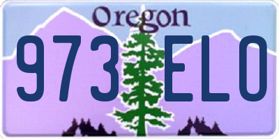 OR license plate 973ELO