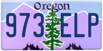 OR license plate 973ELP