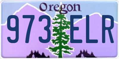 OR license plate 973ELR