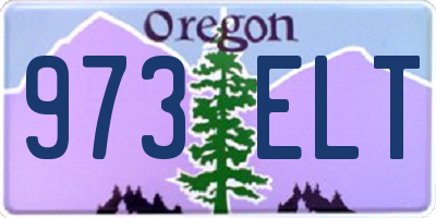 OR license plate 973ELT