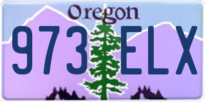 OR license plate 973ELX
