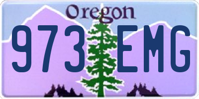 OR license plate 973EMG