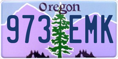 OR license plate 973EMK