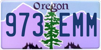 OR license plate 973EMM