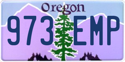OR license plate 973EMP