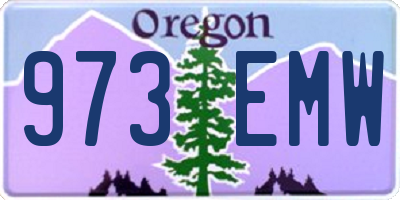 OR license plate 973EMW