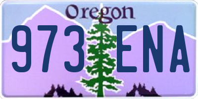 OR license plate 973ENA