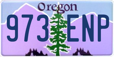 OR license plate 973ENP