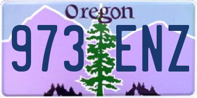OR license plate 973ENZ