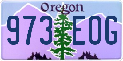 OR license plate 973EOG