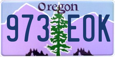 OR license plate 973EOK