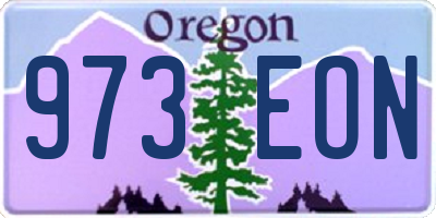 OR license plate 973EON