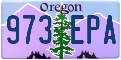 OR license plate 973EPA
