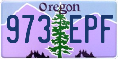 OR license plate 973EPF
