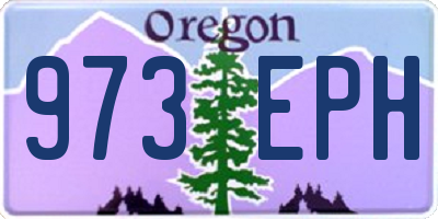 OR license plate 973EPH