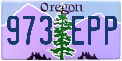 OR license plate 973EPP