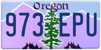 OR license plate 973EPU