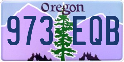 OR license plate 973EQB