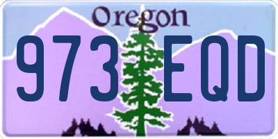 OR license plate 973EQD