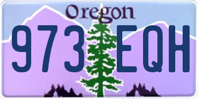 OR license plate 973EQH