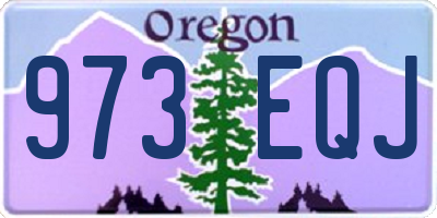 OR license plate 973EQJ