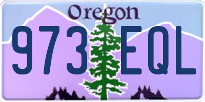 OR license plate 973EQL