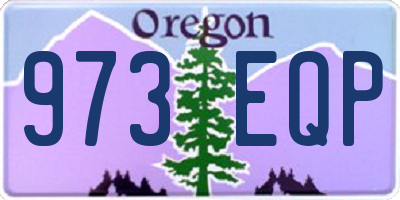 OR license plate 973EQP