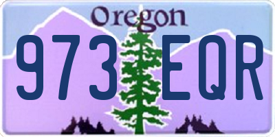 OR license plate 973EQR