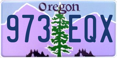OR license plate 973EQX