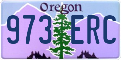 OR license plate 973ERC