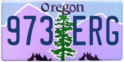 OR license plate 973ERG