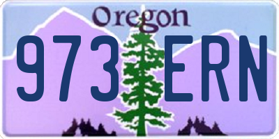 OR license plate 973ERN