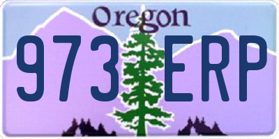OR license plate 973ERP