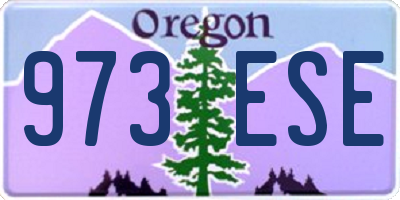 OR license plate 973ESE