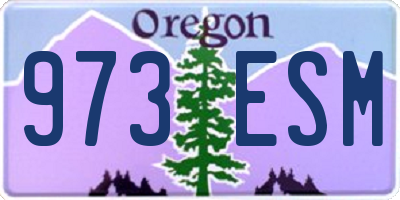 OR license plate 973ESM