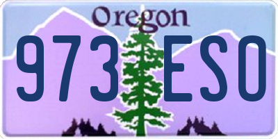 OR license plate 973ESO