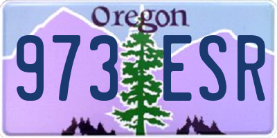 OR license plate 973ESR