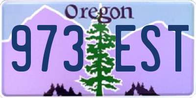 OR license plate 973EST