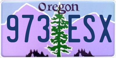 OR license plate 973ESX