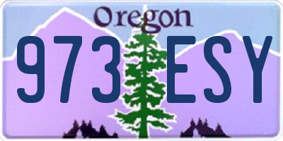 OR license plate 973ESY