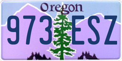 OR license plate 973ESZ