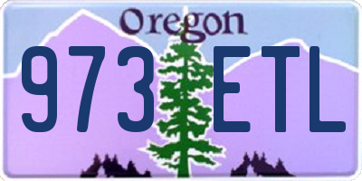OR license plate 973ETL